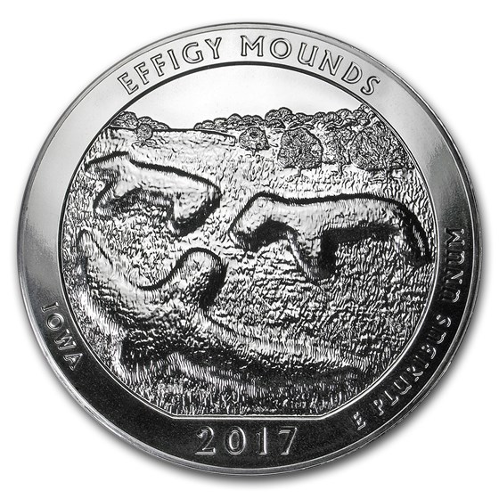 2017 5 oz Silver ATB Effigy Mounds National Monument, Iowa 2017 5 oz Silver ATB Effigy Mounds National Monument, Iowa